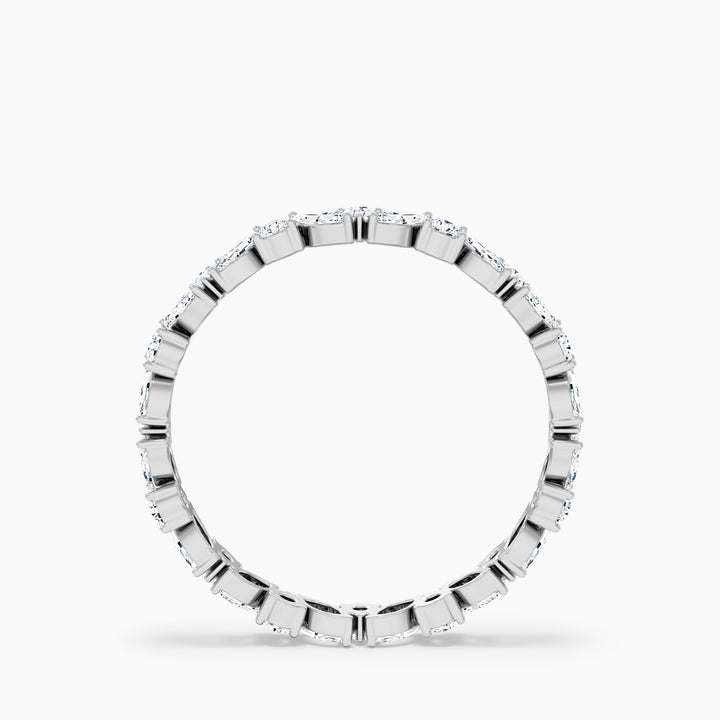 Sylvara Marquise and Round Cut Cluster Lab Grown Diamond Wedding Band
