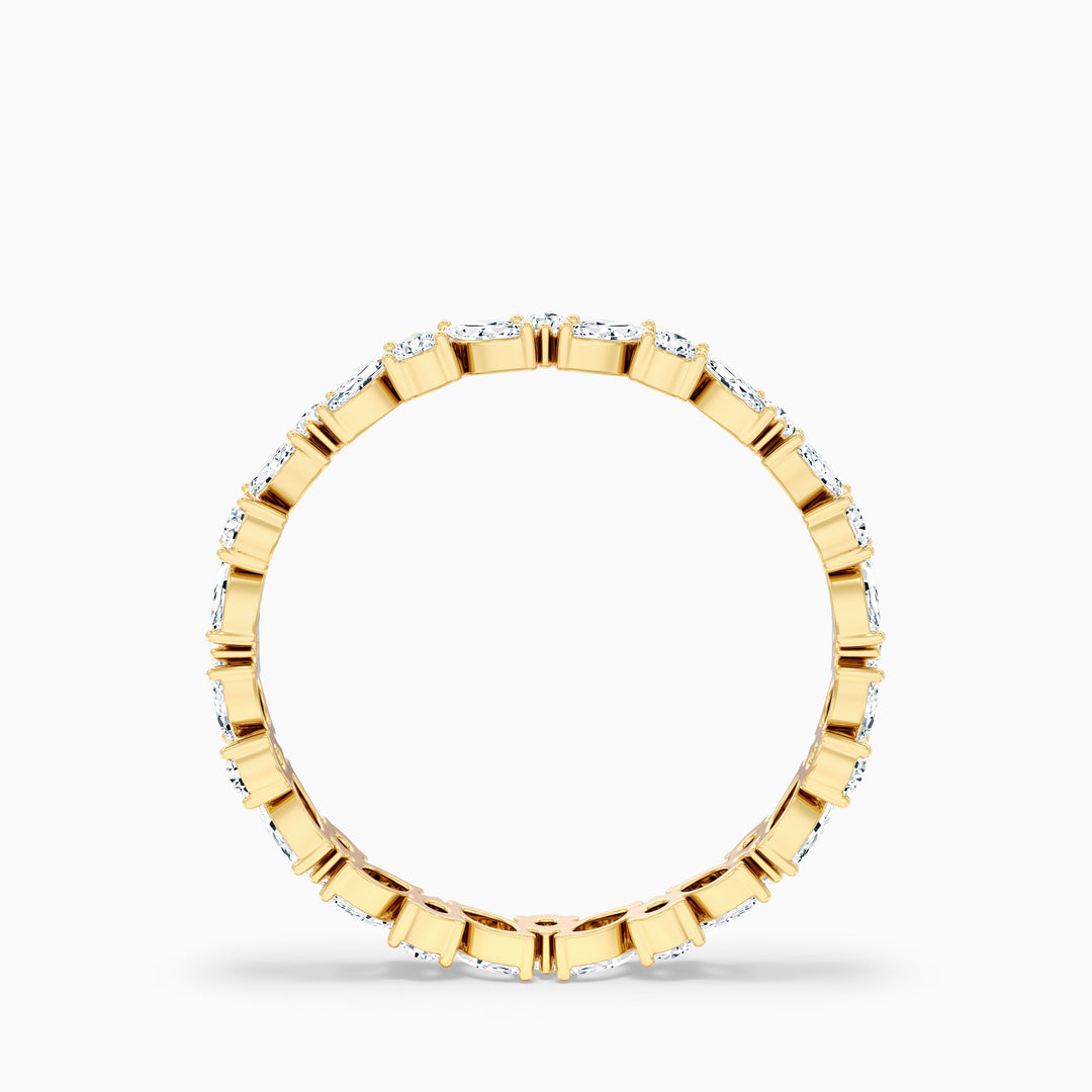 Sylvara Marquise and Round Cut Cluster Lab Grown Diamond Wedding Band