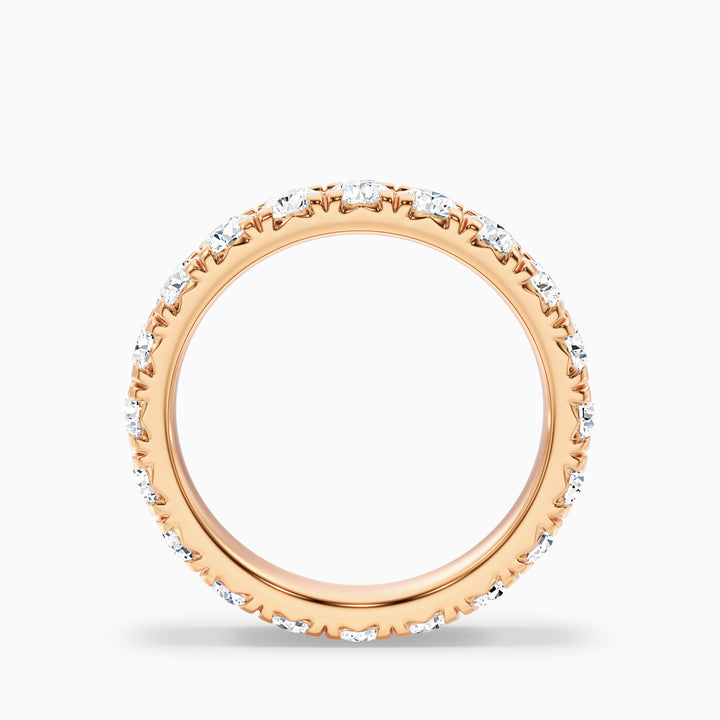 Matilda French Pave Round Cut Eternity Lab Grown Diamond Wedding Band