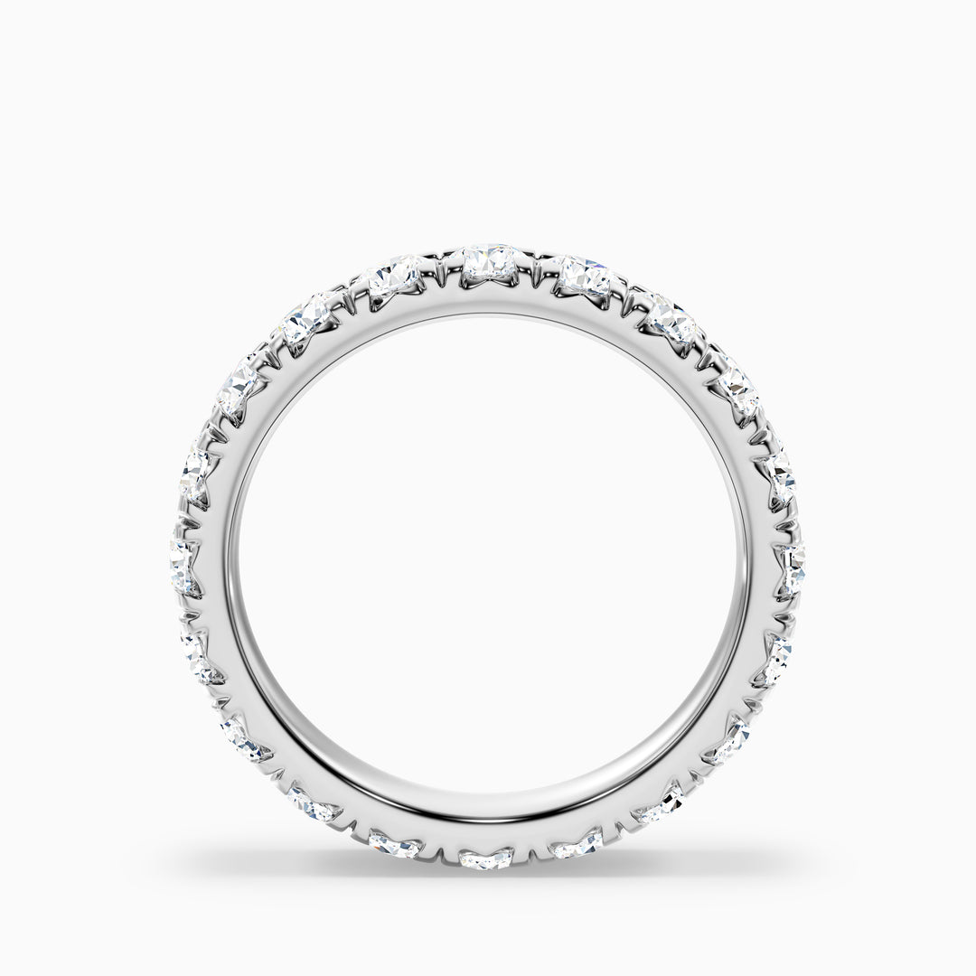 Matilda French Pave Round Cut Eternity Lab Grown Diamond Wedding Band