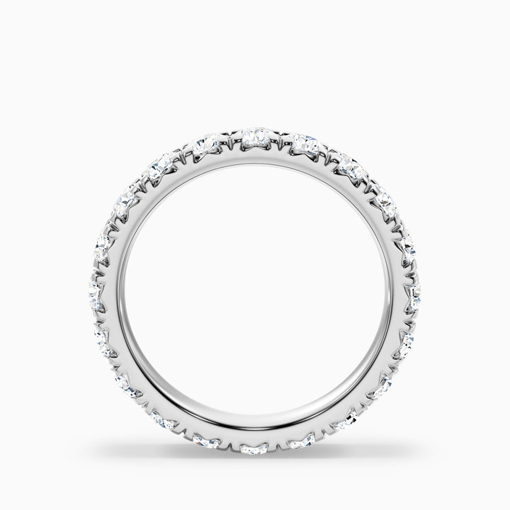 Matilda French Pave Round Cut Eternity Lab Grown Diamond Wedding Band