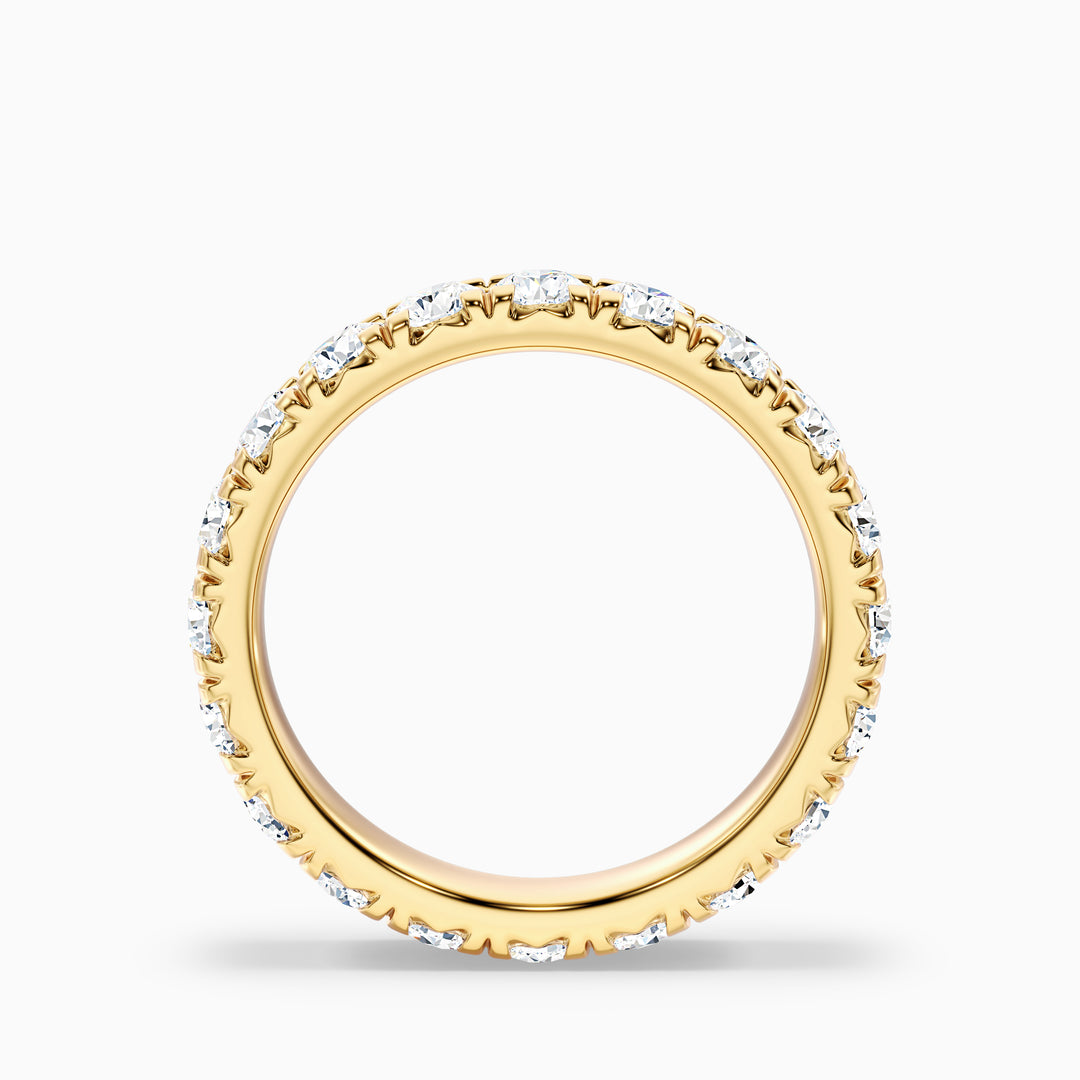 Matilda French Pave Round Cut Eternity Lab Grown Diamond Wedding Band