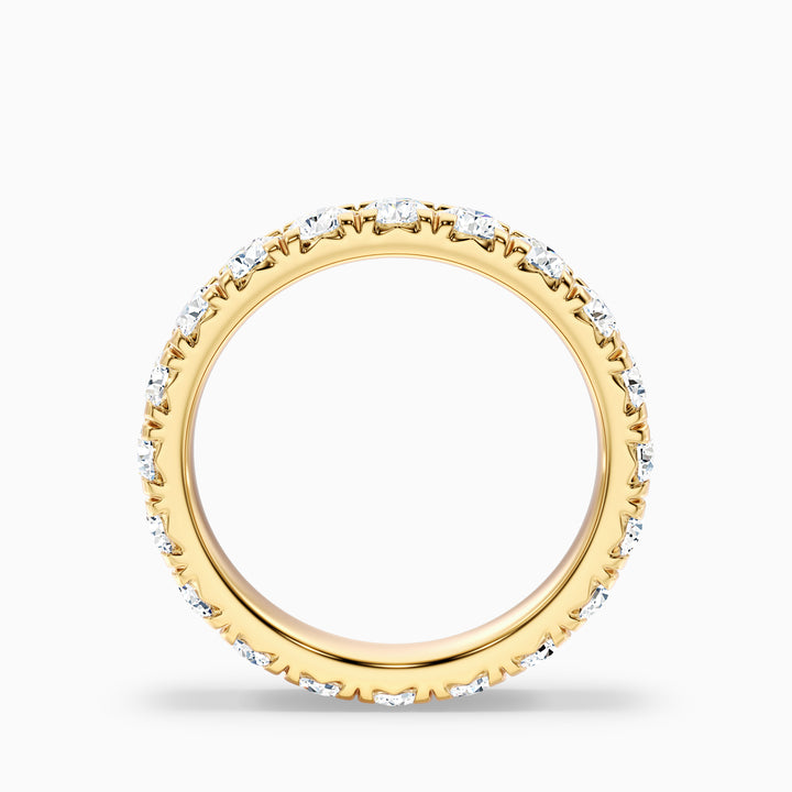 Matilda French Pave Round Cut Eternity Lab Grown Diamond Wedding Band