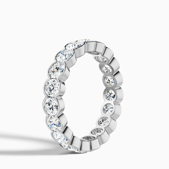 Ariella Bezel Round Cut Full Eternity Lab Grown Diamond Wedding Band