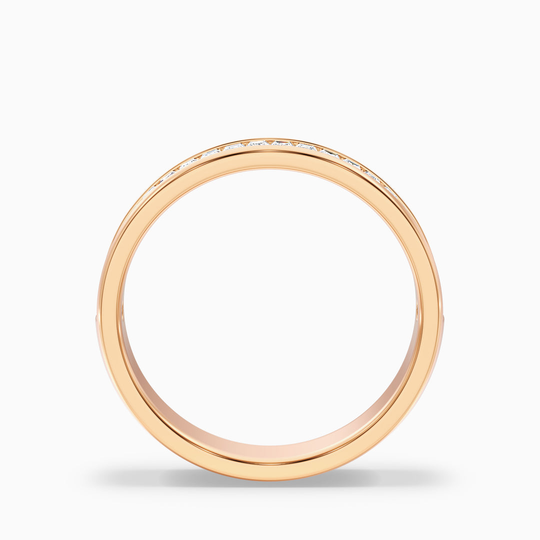 Briana Channel Set Baguette Cut Lab Grown Diamond Wedding Band