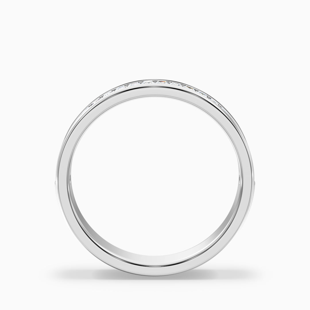 Briana Channel Set Baguette Cut Lab Grown Diamond Wedding Band
