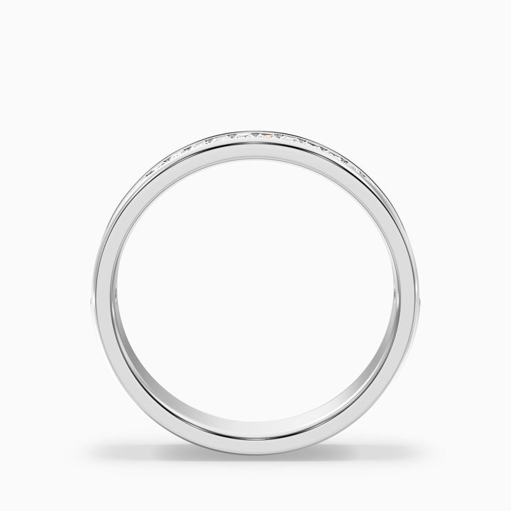 Briana Channel Set Baguette Cut Lab Grown Diamond Wedding Band