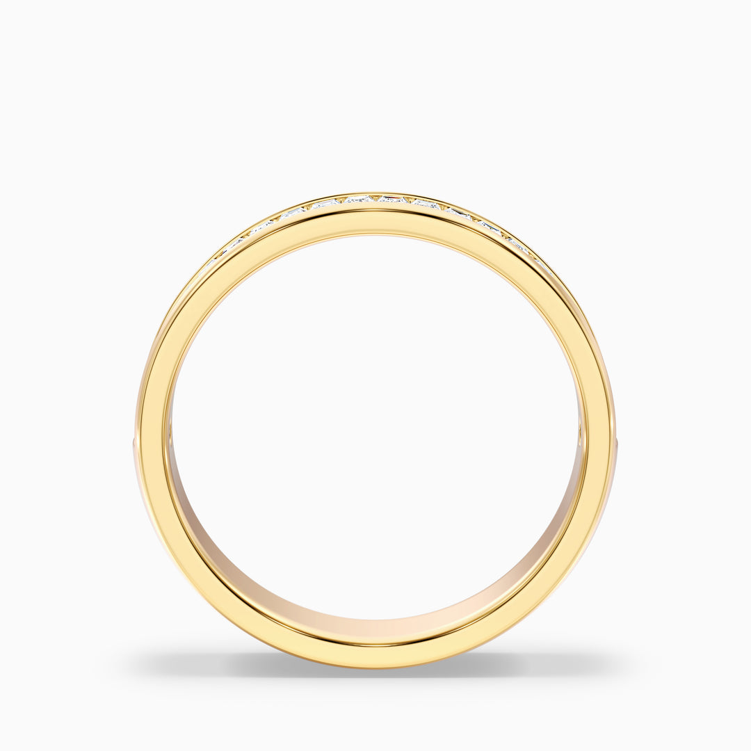 Briana Channel Set Baguette Cut Lab Grown Diamond Wedding Band