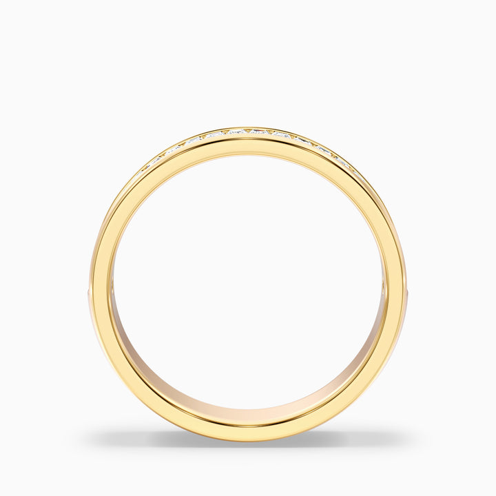 Briana Channel Set Baguette Cut Lab Grown Diamond Wedding Band