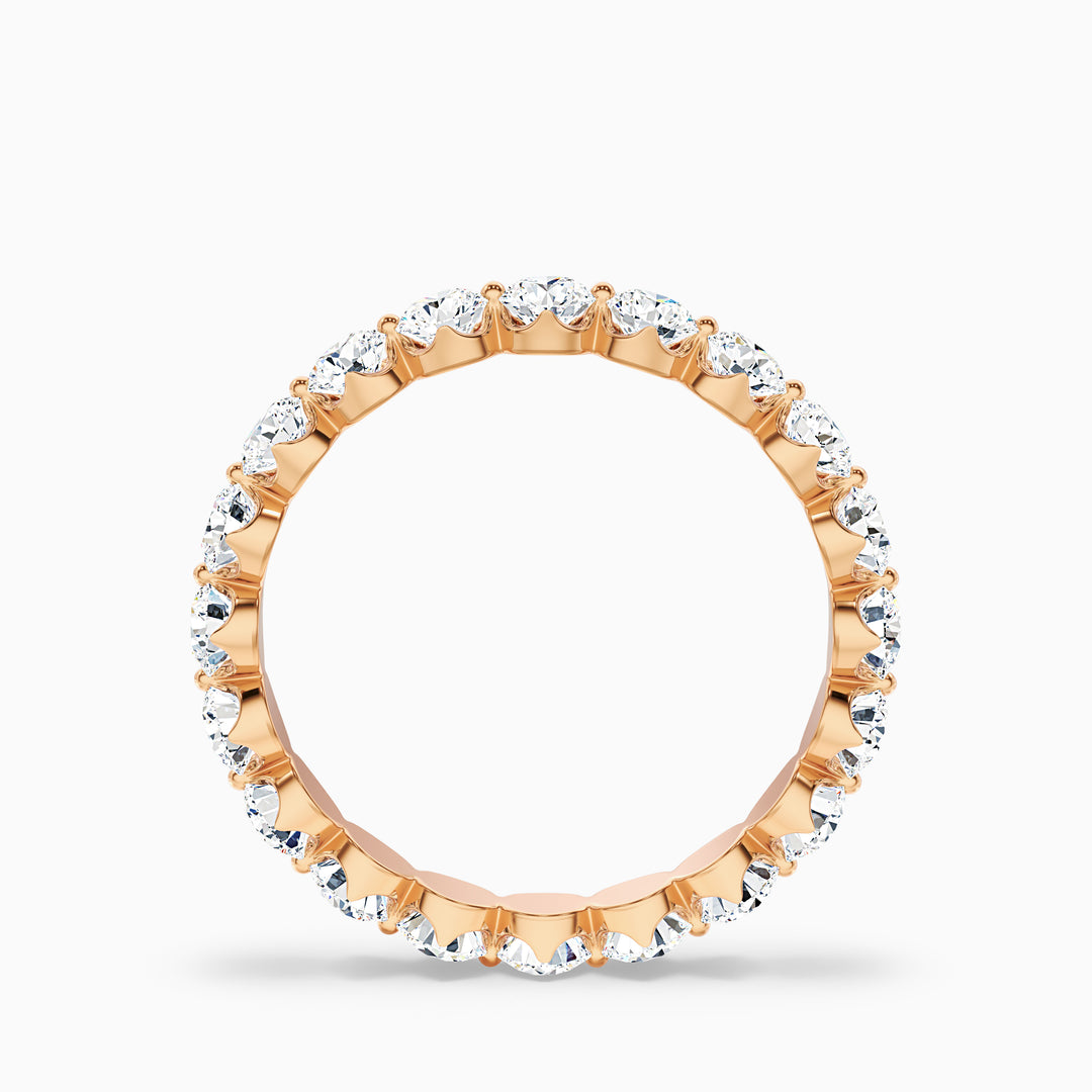 Rosabel Round Cut Eternity Shared Prong Lab Grown Diamond Wedding Band