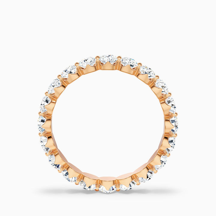 Rosabel Round Cut Eternity Shared Prong Lab Grown Diamond Wedding Band