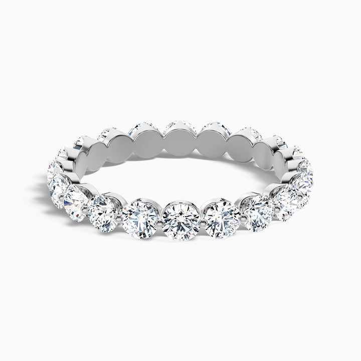 Rosabel Round Cut Eternity Shared Prong Lab Grown Diamond Wedding Band