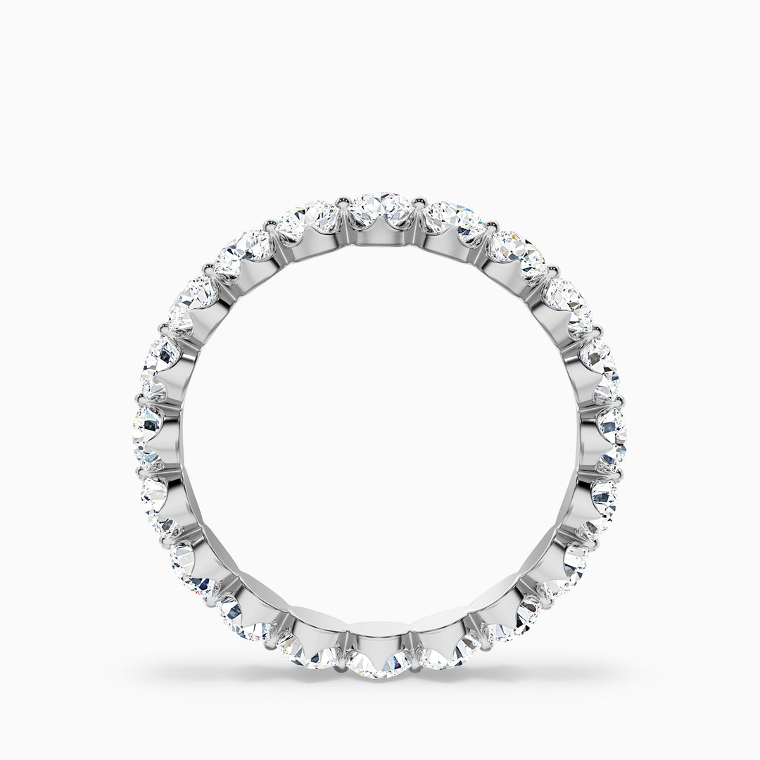 Rosabel Round Cut Eternity Shared Prong Lab Grown Diamond Wedding Band