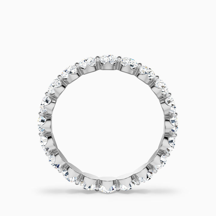 Rosabel Round Cut Eternity Shared Prong Lab Grown Diamond Wedding Band