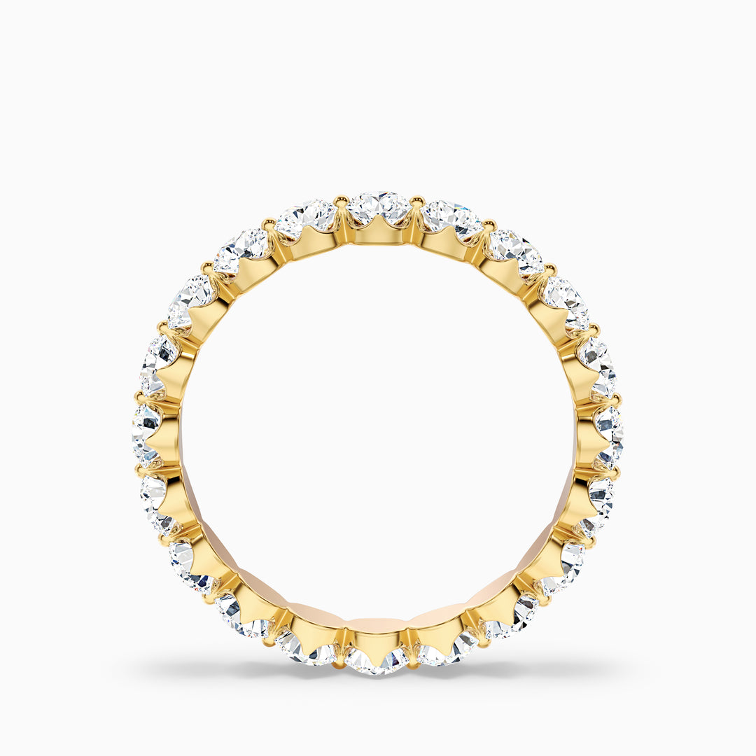 Rosabel Round Cut Eternity Shared Prong Lab Grown Diamond Wedding Band