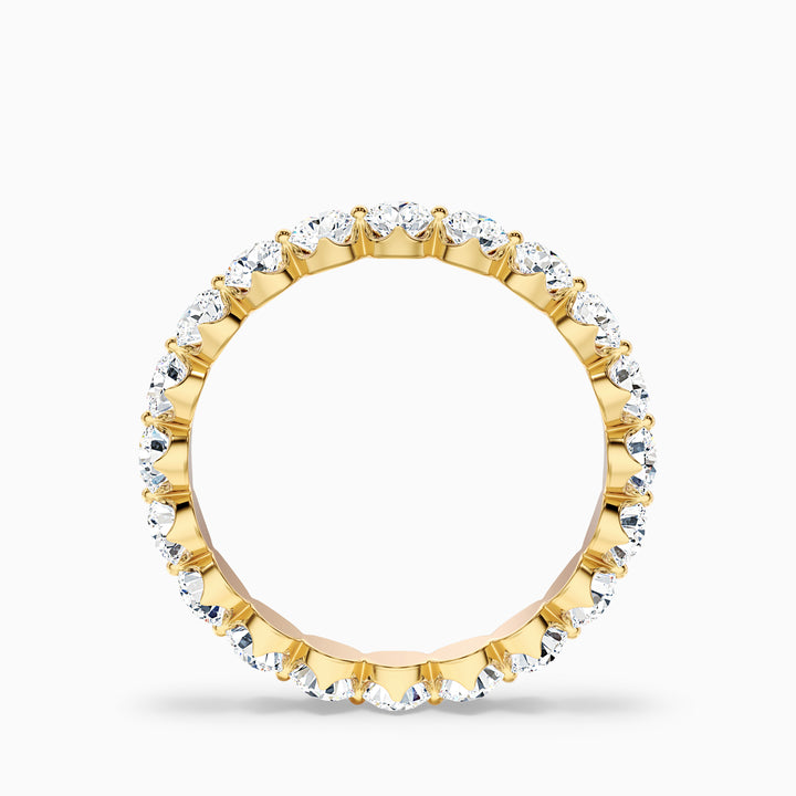 Rosabel Round Cut Eternity Shared Prong Lab Grown Diamond Wedding Band