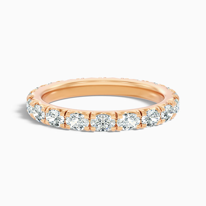 Caitlin Oval Cut Eternity Lab Grown Diamond Wedding Band