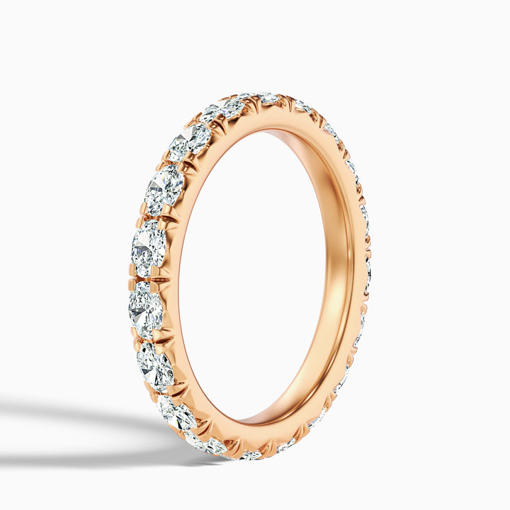 Caitlin Oval Cut Eternity Lab Grown Diamond Wedding Band