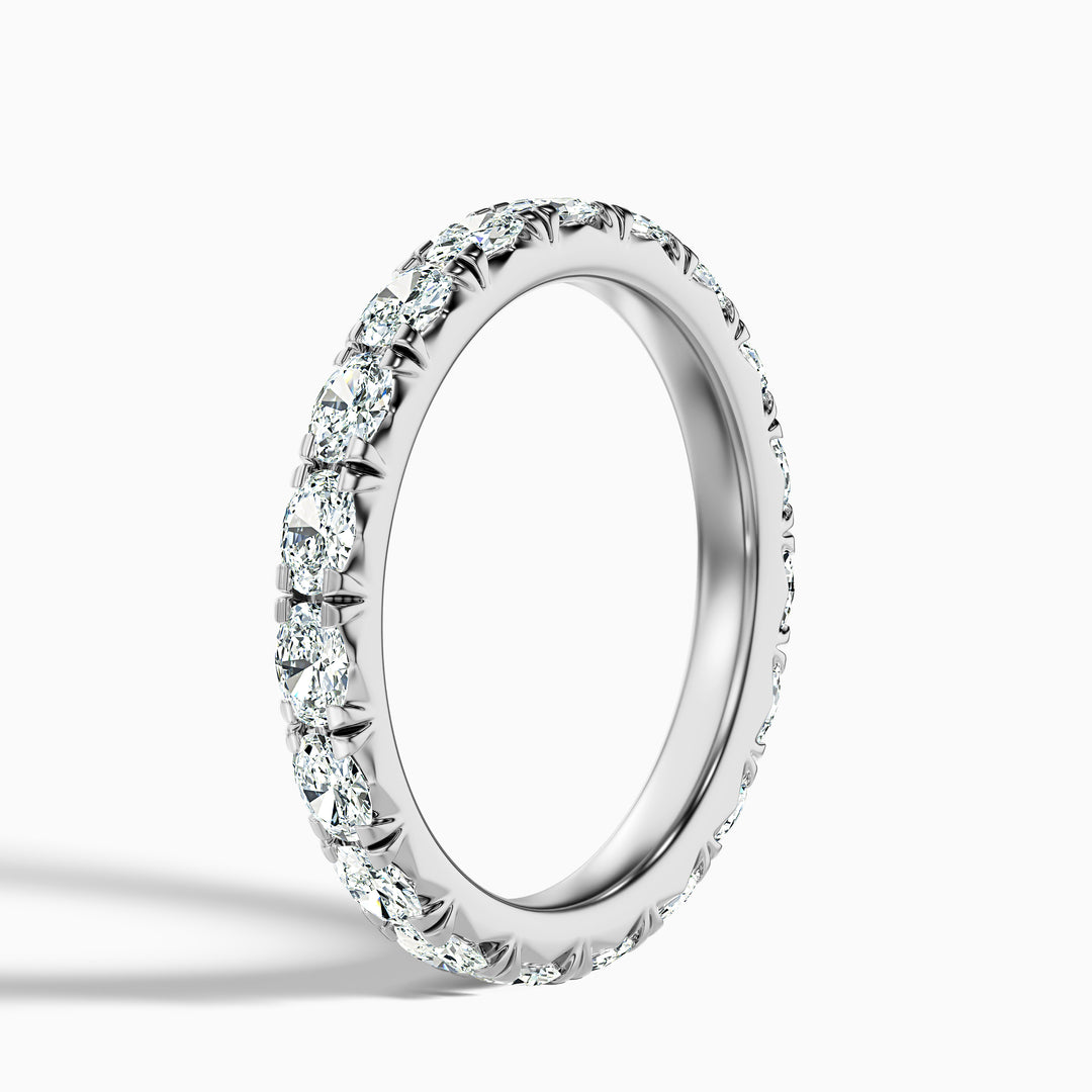 Caitlin Oval Cut Eternity Lab Grown Diamond Wedding Band
