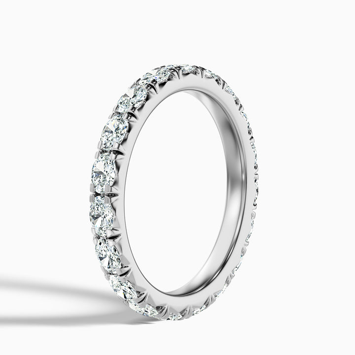 Caitlin Oval Cut Eternity Lab Grown Diamond Wedding Band