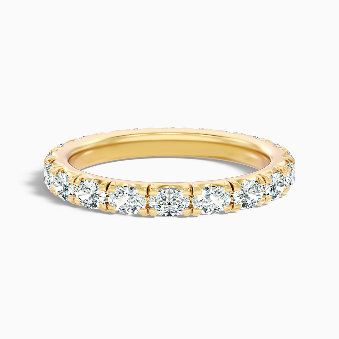 Caitlin Oval Cut Eternity Lab Grown Diamond Wedding Band
