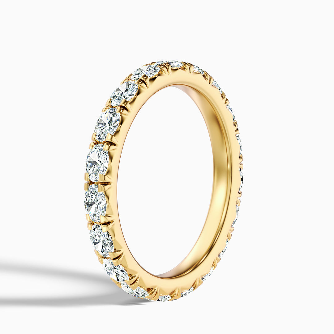 Caitlin Oval Cut Eternity Lab Grown Diamond Wedding Band
