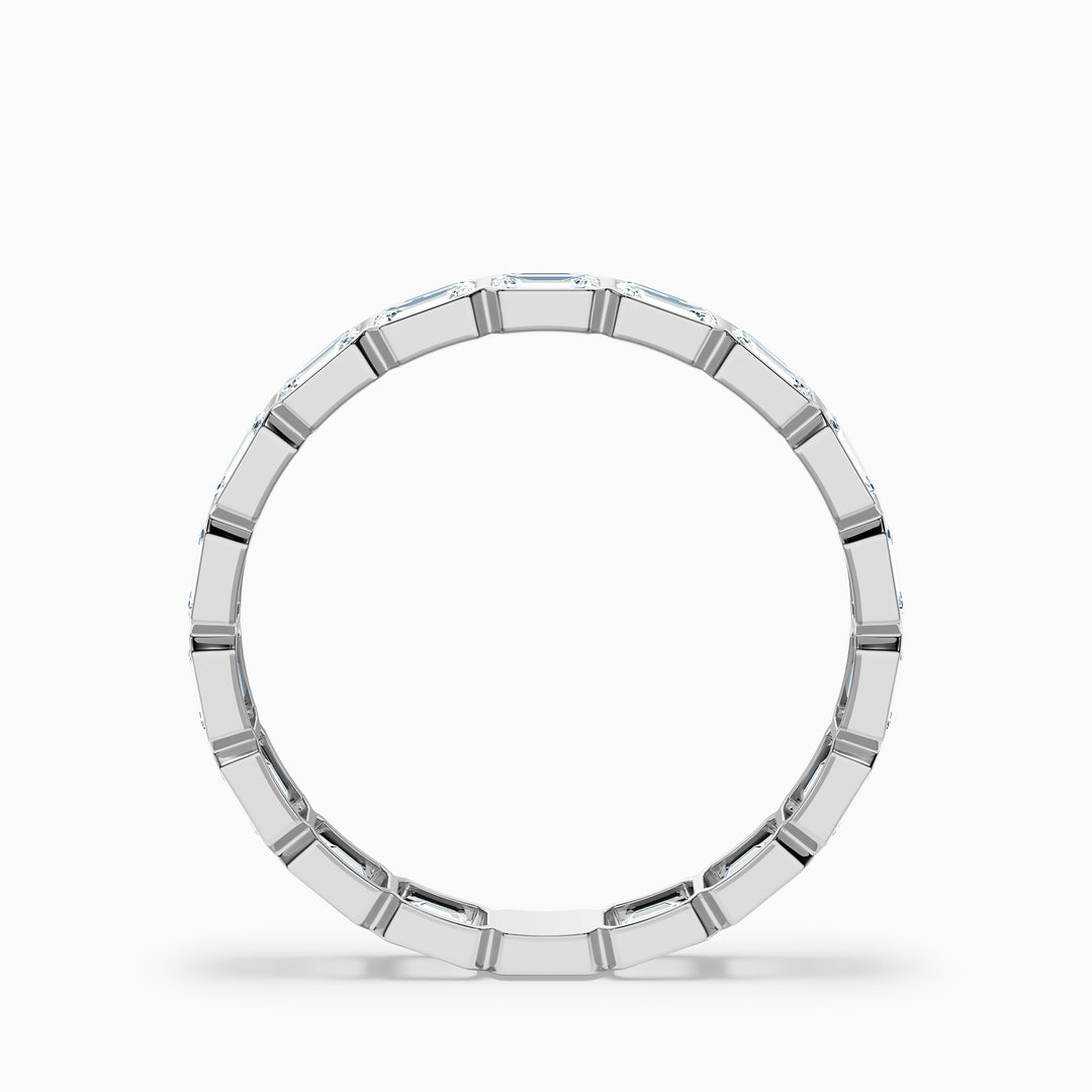 Cheryl East West Bezel Emerald Cut Full Eternity Lab Grown Diamond Band