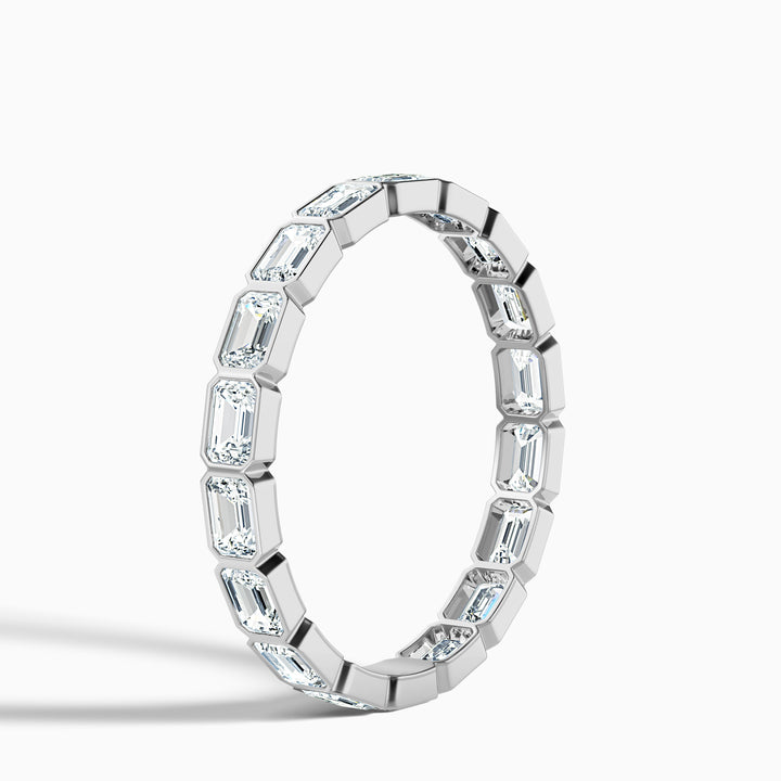 Cheryl East West Bezel Emerald Cut Full Eternity Lab Grown Diamond Band