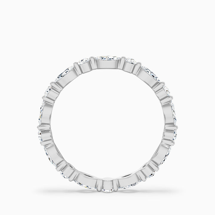 Meryl Full Eternity Round and Marquise Cut Lab Grown Diamond Wedding Band