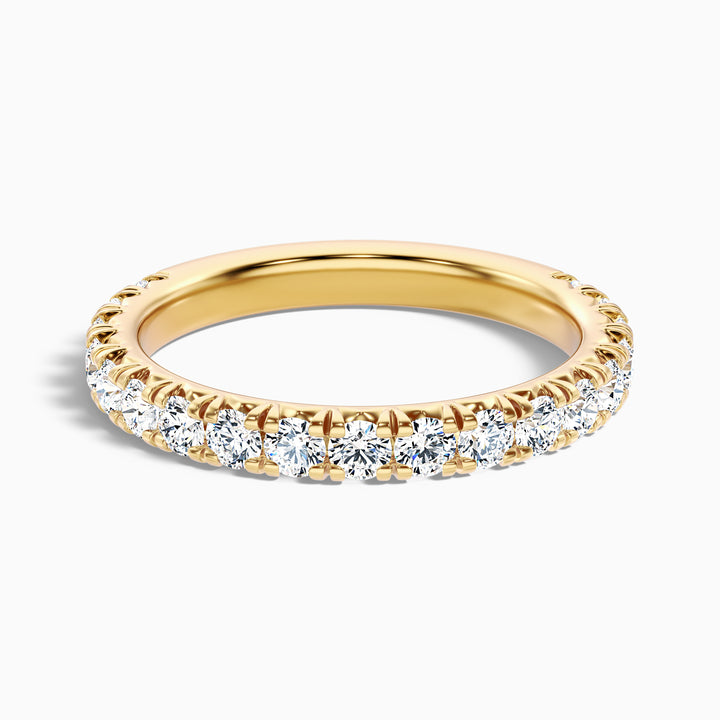 Ceryn Round Cut 3/4 Eternity Lab Grown Diamond Wedding Band