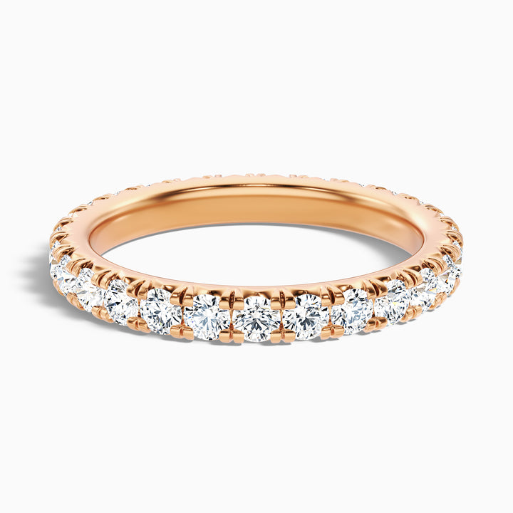 Prisca Round Cut Eternity Lab Grown Diamond Wedding Band