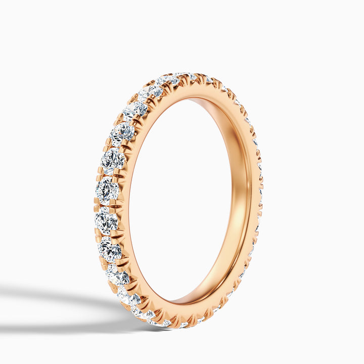 Prisca Round Cut Eternity Lab Grown Diamond Wedding Band