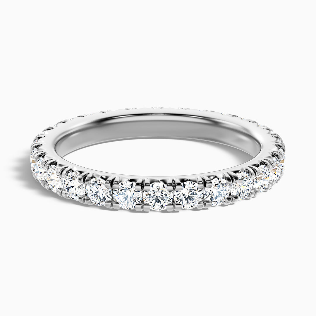 Prisca Round Cut Eternity Lab Grown Diamond Wedding Band
