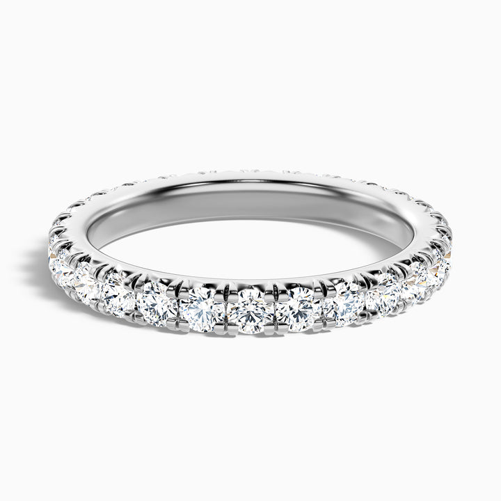 Prisca Round Cut Eternity Lab Grown Diamond Wedding Band