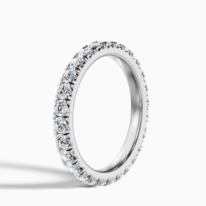 Prisca Round Cut Eternity Lab Grown Diamond Wedding Band