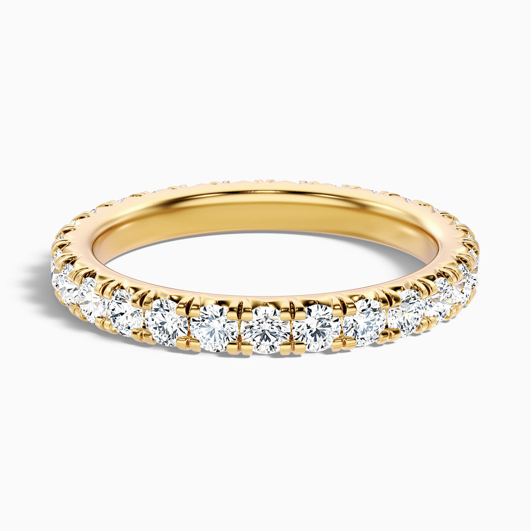 Prisca Round Cut Eternity Lab Grown Diamond Wedding Band