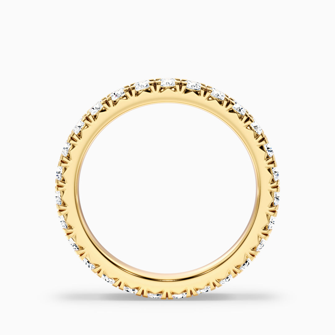 Prisca Round Cut Eternity Lab Grown Diamond Wedding Band