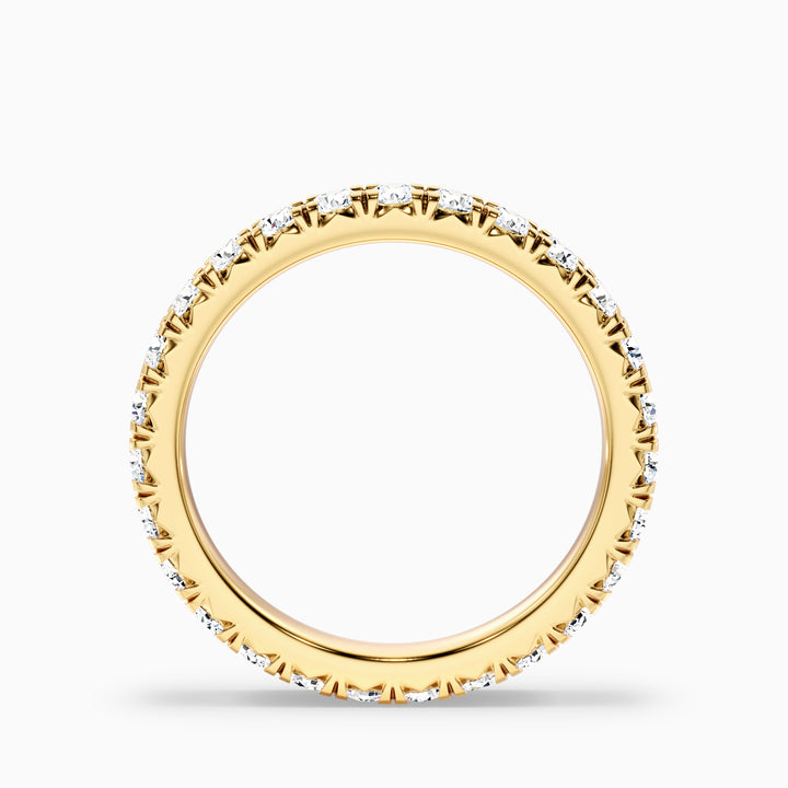 Prisca Round Cut Eternity Lab Grown Diamond Wedding Band