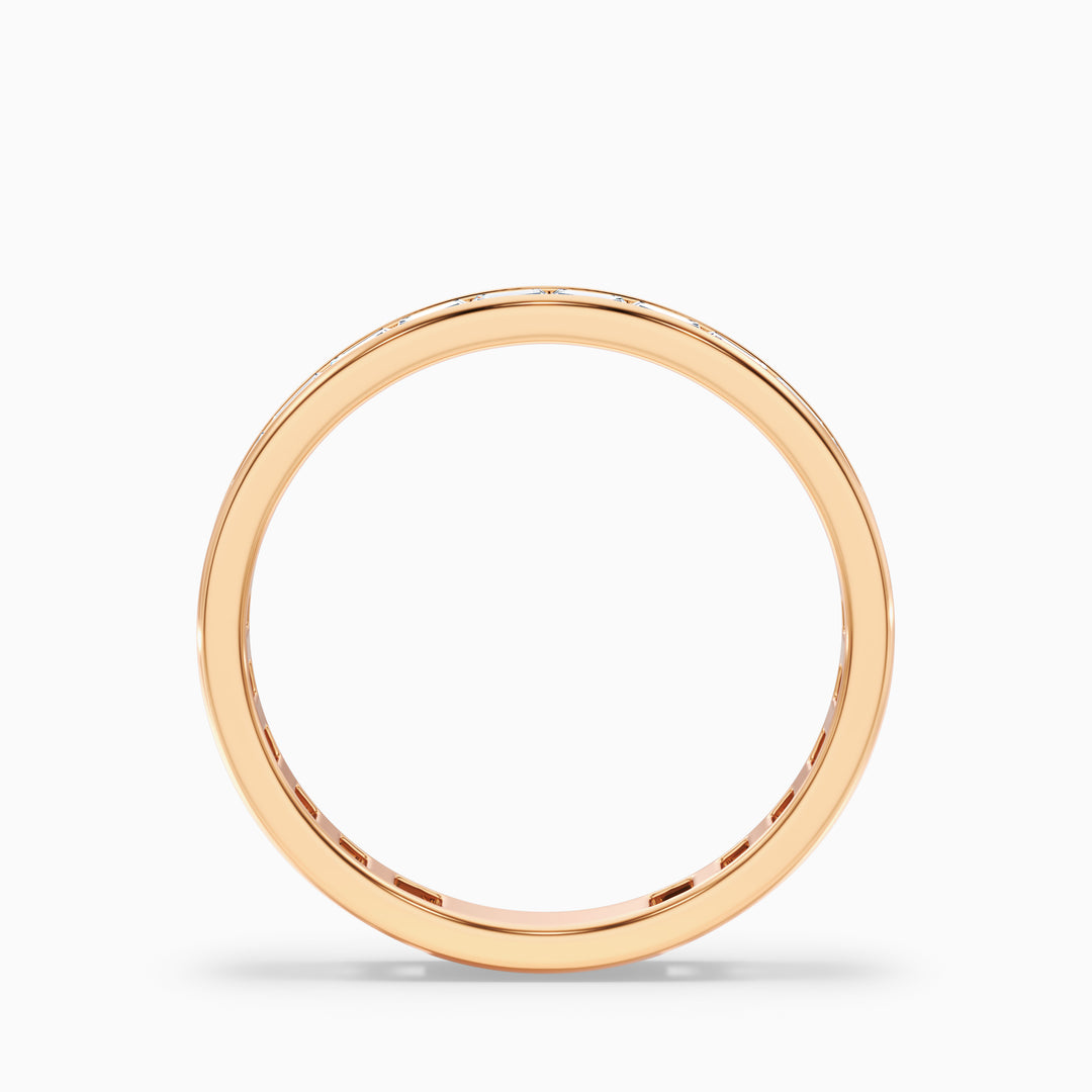 Ellora Channel Set Baguette Eternity Lab Grown Diamond Wedding Band