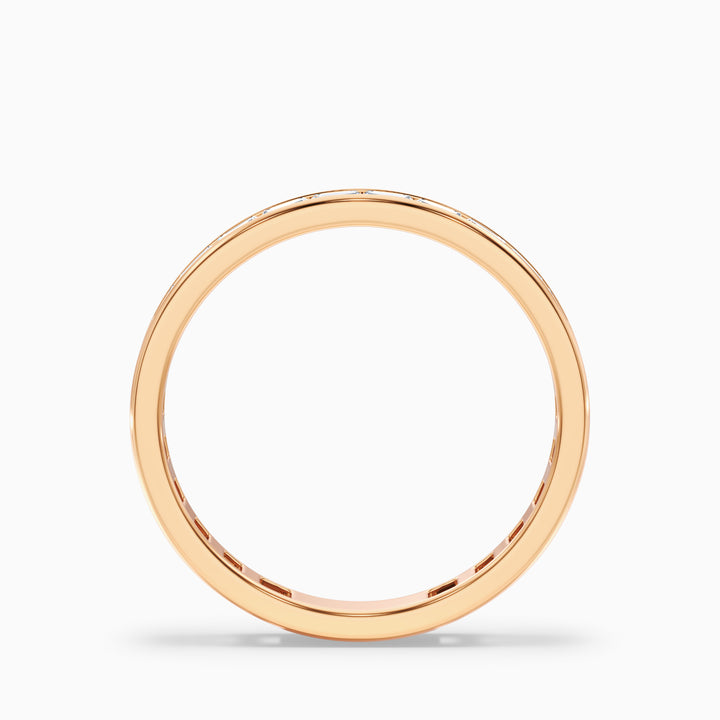 Ellora Channel Set Baguette Eternity Lab Grown Diamond Wedding Band