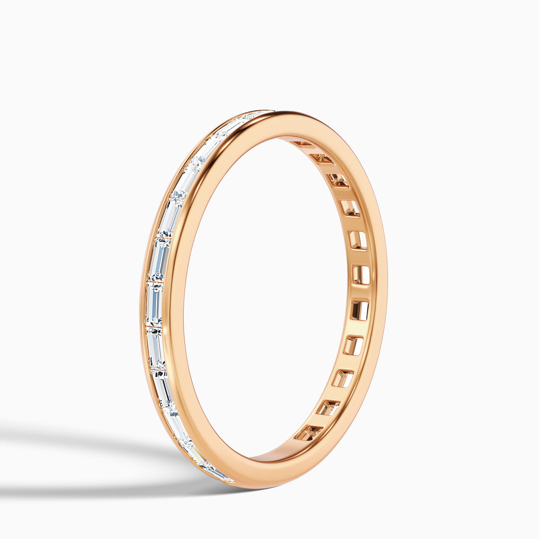 Ellora Channel Set Baguette Eternity Lab Grown Diamond Wedding Band