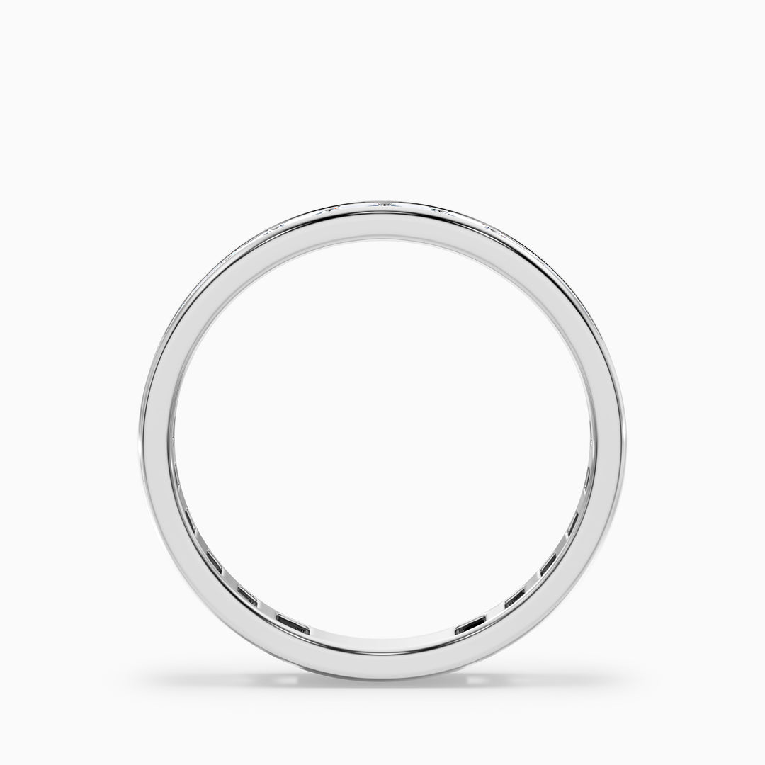 Ellora Channel Set Baguette Eternity Lab Grown Diamond Wedding Band