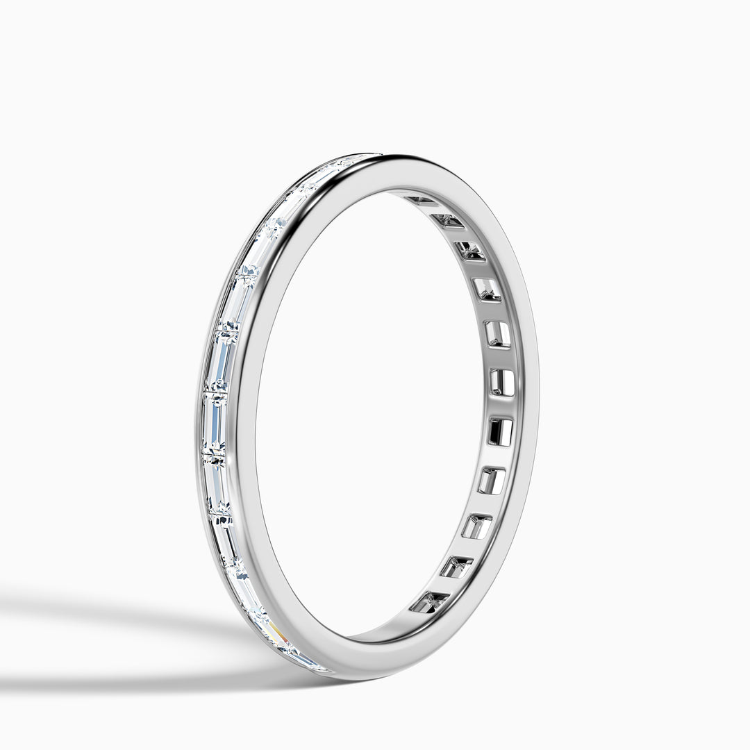 Ellora Channel Set Baguette Eternity Lab Grown Diamond Wedding Band