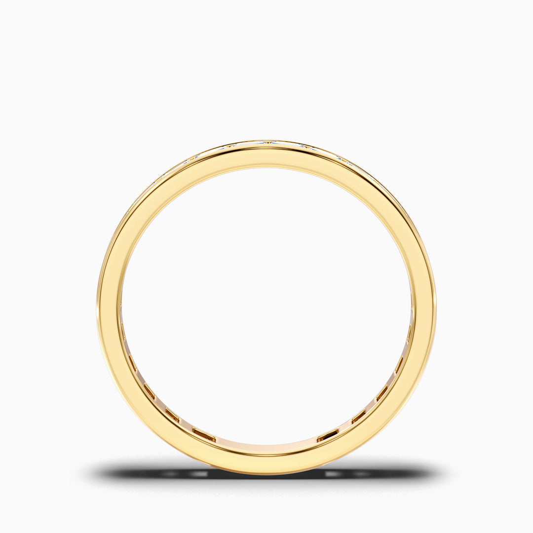 Ellora Channel Set Baguette Eternity Lab Grown Diamond Wedding Band