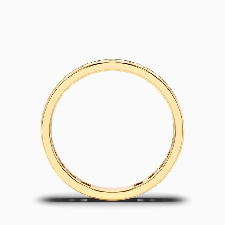 Ellora Channel Set Baguette Eternity Lab Grown Diamond Wedding Band
