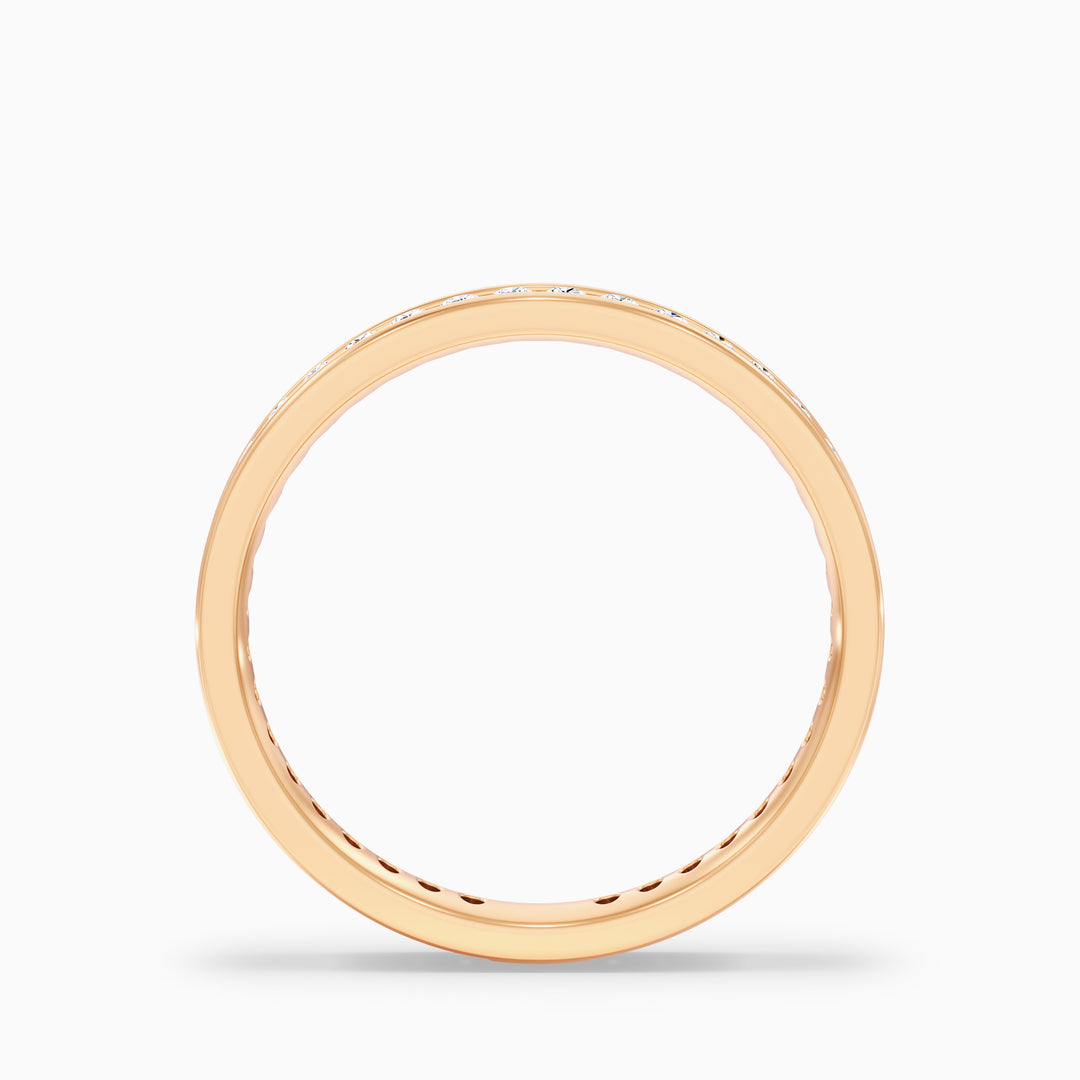 Anora Channel Set Round Cut Eternity Lab Grown Diamond Wedding Band