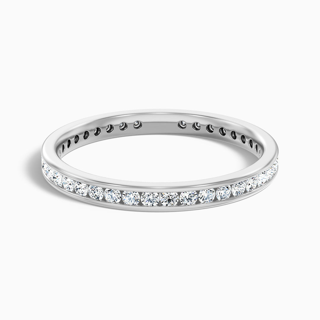 Anora Channel Set Round Cut Eternity Lab Grown Diamond Wedding Band