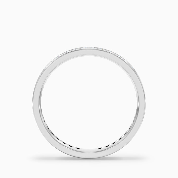 Anora Channel Set Round Cut Eternity Lab Grown Diamond Wedding Band