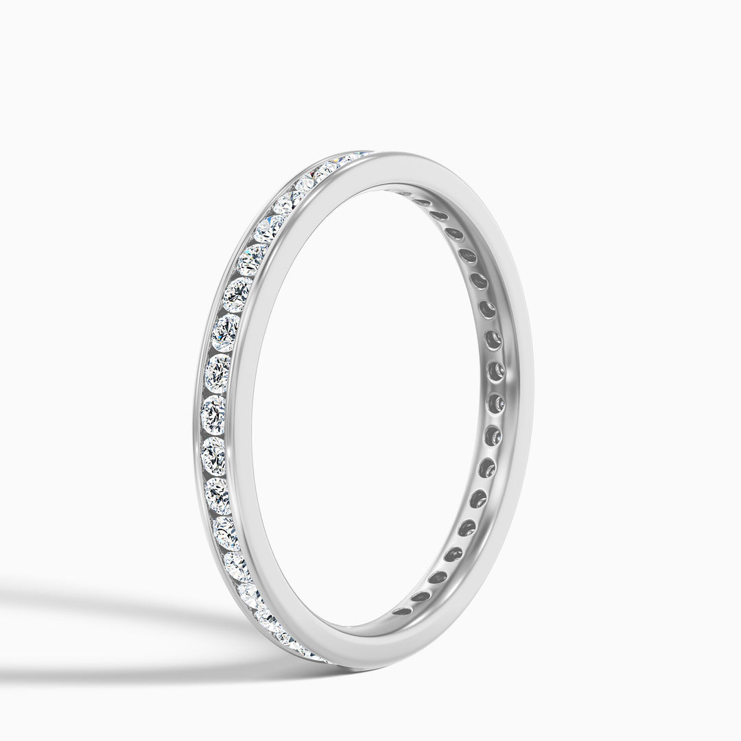 Anora Channel Set Round Cut Eternity Lab Grown Diamond Wedding Band