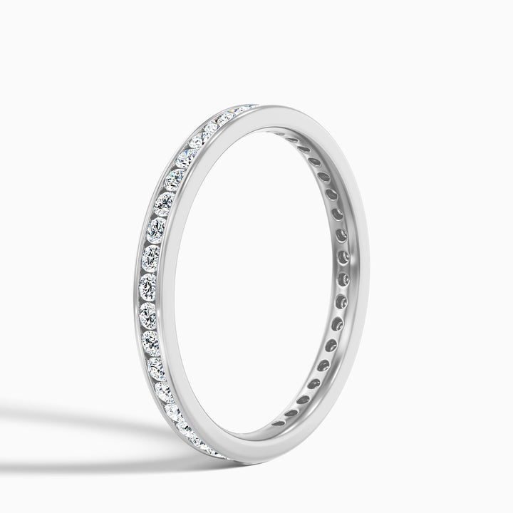 Anora Channel Set Round Cut Eternity Lab Grown Diamond Wedding Band